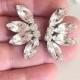 Vintage Style crystal Earrings, Bridal Clear swarovski earrings, sparkling stud swarovski earrings, bridesmaid earrings, wedding earrings