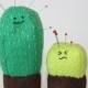 Cute Cactus Kawaii Cacti Wool Felt Pincushion Pattern