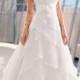 New White Elegant Strapless Beach Wedding Dress Bride Ball Gowns Custom