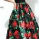 Black Red Print Sherri Hill 50715 Long High Low Homecoming Dress : HomecomingDressy