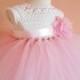 pink tutu dress, crochet dress,toddler dress,princes dress, birthday dress, pink dress,crochet yoke, bridesmaid dress, baptism dress