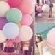 15 Colors - 36 inch Jumbo Latex Balloons Wedding Birthday Prom Party Decoration Supplies Centerpieces Reception Baby Shower Floated w Helium