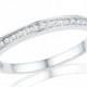Diamond Wedding Band With 0.13 CT. T.W. Diamond In 10k White Gold, Also Available in Sterling Silver