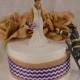 Ethnic Woodland Bride with Nurse Hat and Stethoscope waiting for her Fireman groom wedding cake topper-Firefighter Purple and White Bouquet