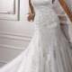 Mermaid Long Lace Wedding Dress Beaded Halter