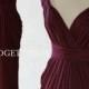 2017 NEW STYLE Burgundy Red Transformer Dress, Convertible Summer Bridesmaids Dress, Floor Length Prom Dress, Multi Wear Evening Gowns