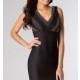 Short Black V-Neck Sleeveless Dress - Brand Prom Dresses