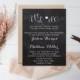 Chalkboard We Do Wedding Invitation Template - Chalkboard Heart Wedding Invitation - DIY Printable - Editable PDF Templates - DIY You Print - $12.00 USD
