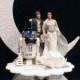 R2-D2 , Han Solo and Princess Leia Star War "YOU PICK" Wedding Cake Topper or Glasses, Knife Server or BOOK