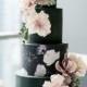 Dark Floral Cake