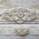 SALE - Wedding Garter, Bridal Garter, Garter Set - Crystal Rhinestone & Pearls - Style G8001
