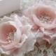 Flower from silk, wedding flower, rose from silk, pink roses, coiffure in hair, brooch made of silk, flower for bride, handmade flowers