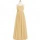Gold Azazie Astrid JBD - Scoop Chiffon Floor Length Back Zip Dress - Cheap Gorgeous Bridesmaids Store