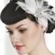 vintage inspired wedding hair accessory, wedding hairpiece, bridal hairpiece, 1920's hair accessories Deco Divine Sabrina hair clip  hp5044