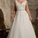 Julietta by Mori Lee 3173 Tank Lace A-Line Plus Size Wedding Dress - Crazy Sale Bridal Dresses