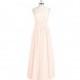 Pearl_pink Azazie Anastasia - Side Zip Chiffon And Lace Floor Length One Shoulder - Charming Bridesmaids Store