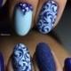 Blue Nail Art