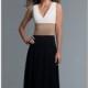 Black/White Two-Tone Embellished Gown by Saboroma - Color Your Classy Wardrobe