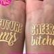 Future Mrs / Cheers Bitches / Bachelorette Party Tattoos Bachelorette Tattoos Gold Bachelorette Temporary Tattoos / Gold Tattoo