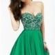 Adorable Beading Short/Mini A-line Sweetheart Embroidery Sleeveless Popular Selling 2017 Prom Gowns - dressosity.com