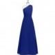 Royal_blue Azazie Ashley - Floor Length Strap Detail Chiffon One Shoulder Dress - Cheap Gorgeous Bridesmaids Store