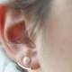 Ear jackets - sterling silver earrings - silver bar or pearl studs