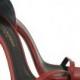 Women's Red Leather Sandals
