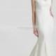 Ivory High Neck Allover Lace Mermaid Wedding Dress With Beading And Rhinestone