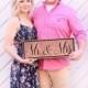 Photography Prop- Photo Prop- Engament Photos- Mr And Mrs Sign - Gift For Them - Gift For Photgraphers- Gift For Her- Wedding Gift