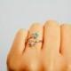 Dual Birthstone Ring-Mothers Ring Birthstones-Couples Ring-Birthstone Ring-Personalized Gifts-Personalized Ring-Two Star Birthstone Ring