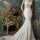Enzoani Juri by Blue by Enzoani - Ivory Georgette  Lace Backless  Low Back Floor Sweetheart  Straps Wedding Dresses - Bridesmaid Dress Online Shop
