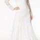 Adrianna Papell Beaded Illusion Sweetheart Gown - White 14