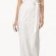 Adrianna Papell Cap-Sleeve Illusion Lace Gown - White 16