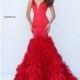Black Sherri Hill 50487 - Mermaid Dress - Customize Your Prom Dress