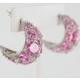 Helens Heart Earrings JE-E10041-S-Pink Helen's Heart Earrings - Rich Your Wedding Day
