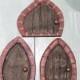 Carved Large Fairy or Troll House Door, Your Choice of Style and Shape, Troll Tree Door, Large Fairy Door