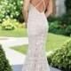 Beaded Chiffon Wedding Dress- 117179- Enchanting By Mon Cheri