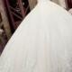 Embellished Spaghetti Strap Ballgown Wedding Dress