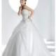 Fancy Strapless Ball Gown Lace Floor Length Wedding Gowns - Compelling Wedding Dresses