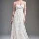 Wonderful Lace Sweetheart Neckline Sheath Wedding Dresses With Lace Appliques - overpinks.com
