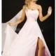 Delightful Chiffon A line One Shoulder With Beading Sweep/ Brush Train Evening Gown - Compelling Wedding Dresses