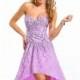 Hi-Lo Strapless Gown by Rachel Allan - Color Your Classy Wardrobe