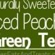 Naturally Sweetened Iced Peach Green Tea