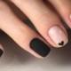 Tiny Black Heart Nails