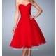 Knee Length Strapless Sweetheart La Femme Dress - Discount Evening Dresses 