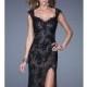 Sheer Lace Gown by La Femme 20914 - Bonny Evening Dresses Online 