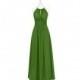 Moss Azazie Bonnie - Floor Length Chiffon Back Zip Halter Dress - Cheap Gorgeous Bridesmaids Store