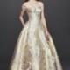 Style CWG734 by Oleg Cassini at David’s Bridal - Sweetheart Floor length Ballgown Chapel Length Dress - 2017 Unique Wedding Shop