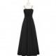Black Azazie Imogene - Chiffon Floor Length Back Zip Straight Dress - Cheap Gorgeous Bridesmaids Store