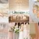 Rose Blush Gold Wedding Theme & Mismatched Bridesmaid Dresses